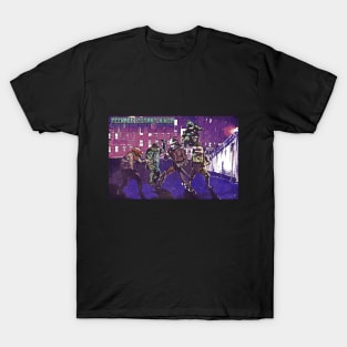 Teenage Mutant Ninja Turtles Fight Shredder 1990 T-Shirt